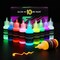 10 Bright Colors Acrylic Glow in The Dark Paint, Liquid Luminous Paint, Neon Paints Glow in Dark for Painting, Halloween Decoration, DIY Crafts, 20 ml Each